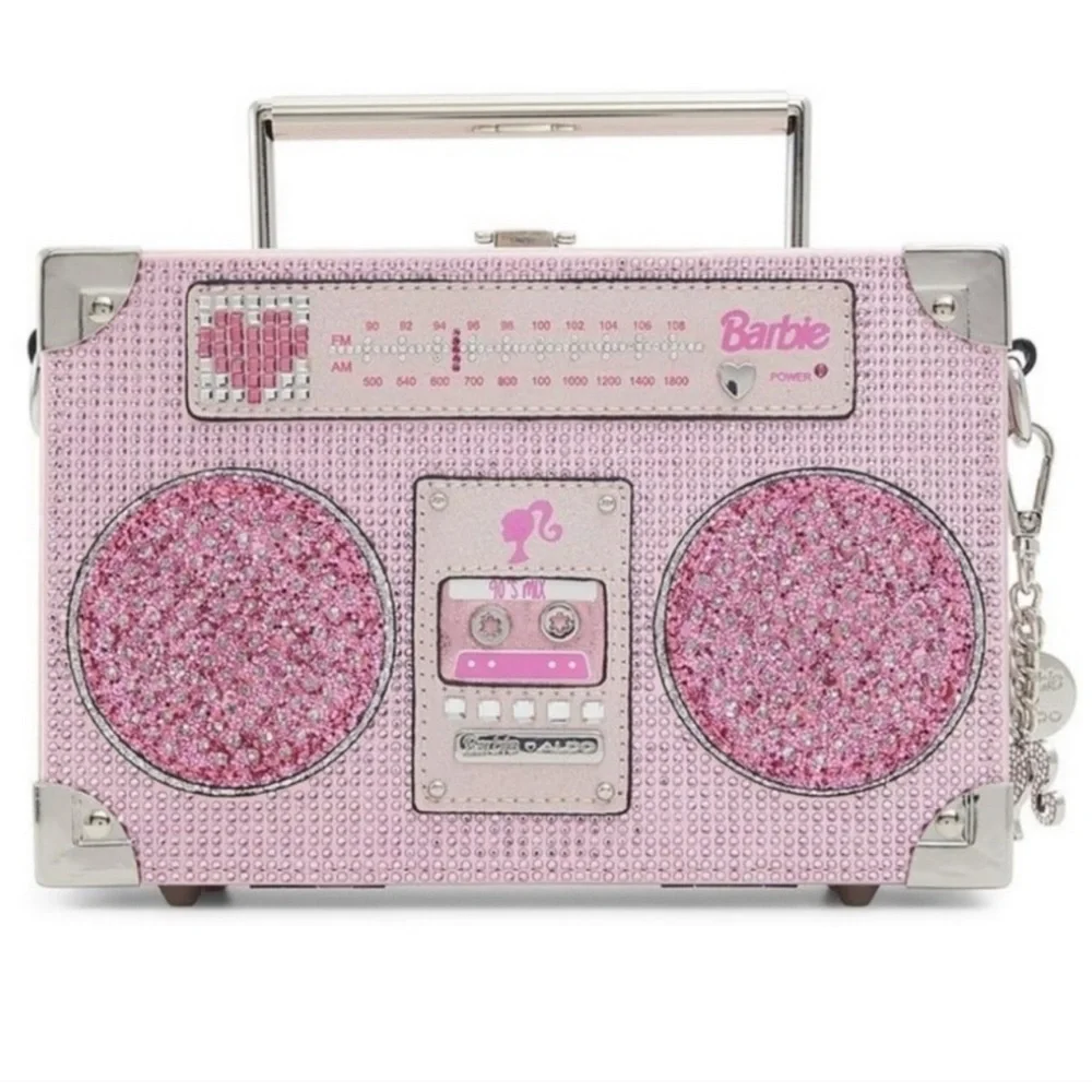 🔥SALES Rare🎀BarbieX Aldo Barbiebeat Boombox Crossbody Bag LIMITED EDITION New!✨️ - Picture 1 of 8
